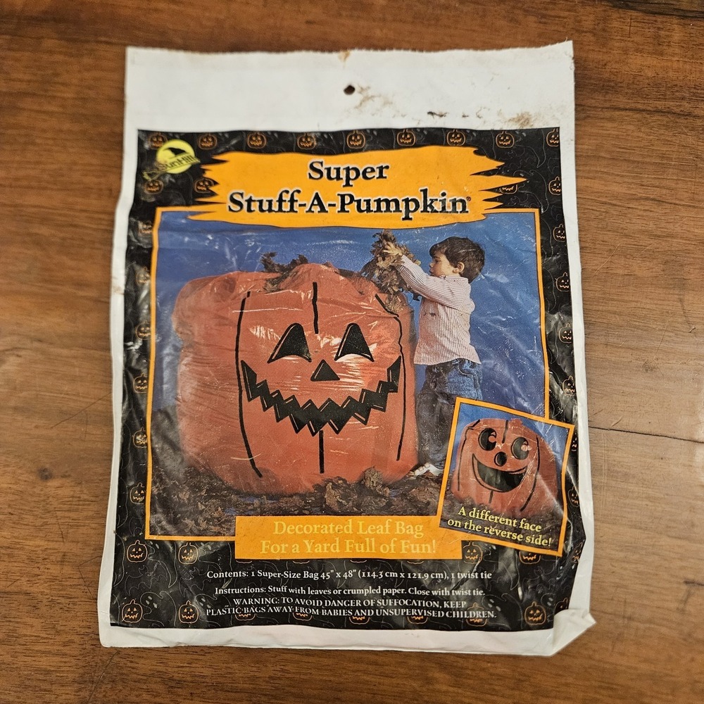 Vintage Sun Hill Industries Super Stuff-A-Pumpkin Leaf Nag 1994‎ 45x48in